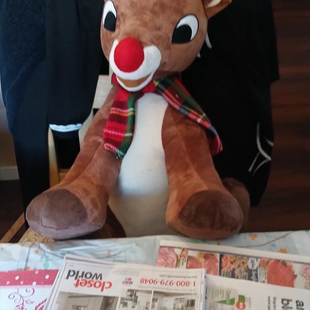 Big rudolph stuffed toy
